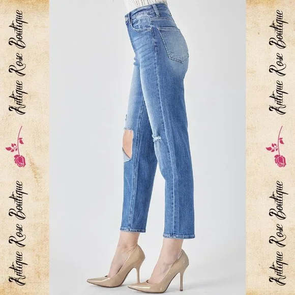 🌹 Risen Relaxed Fit High Waist Jeans - Picture 2 of 9